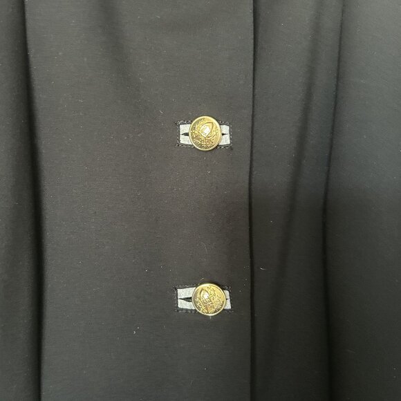 Joseph Ribkoff Designer Statement Fall Military Jacket Coat Size 8 Black - Picture 9 of 15